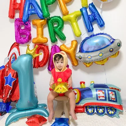 3rd Designのバルーン誕生日飾り付け事例